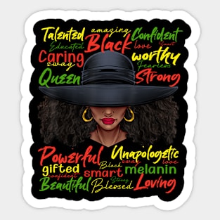 African Black History African American Ladies Juneteenth Sticker